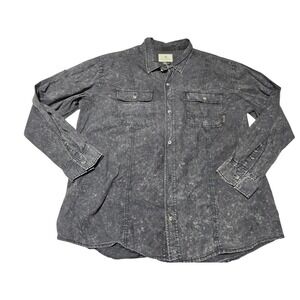Legendary‎ White Tails Men's Gray Acid Wash Work Shirt Men's 3XL Heritage Rugged